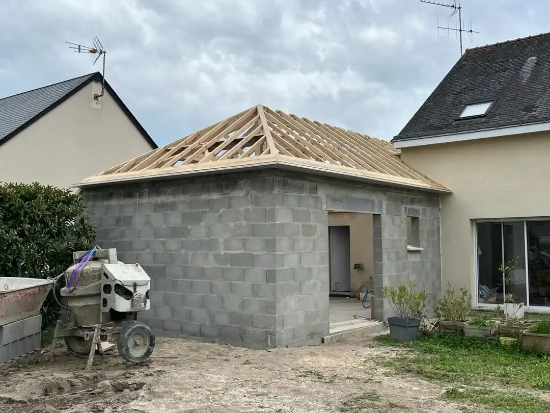 Réalisation construction, extension, Vermeulen Maçonnerie, maçonnerie à Les Alleuds-Brissac-Quince